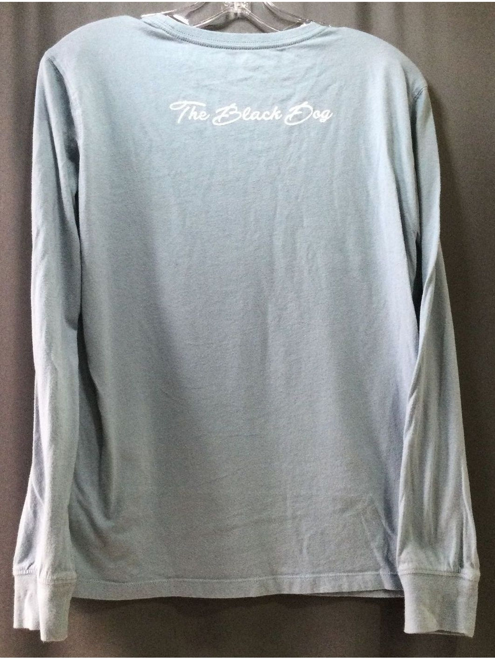 The Black Dog Blue and Black Dog Logo Women's Long Sleeve Size X Small