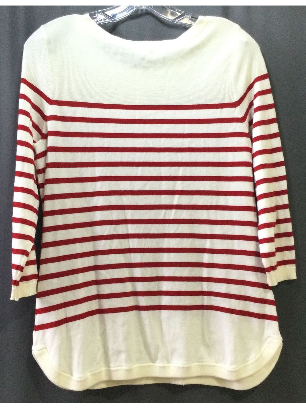 Talbots Red and White Striped with Red Bows Women's T-Shirt - Size S - Small