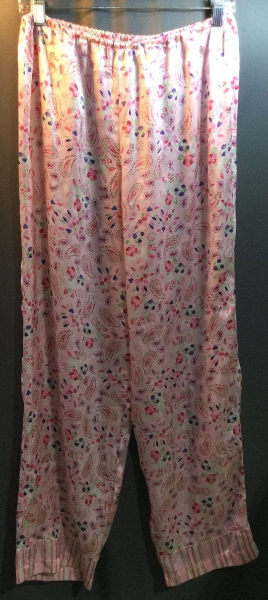 Unknown Name Pink Floral Print Pants - Size Small - Ladies