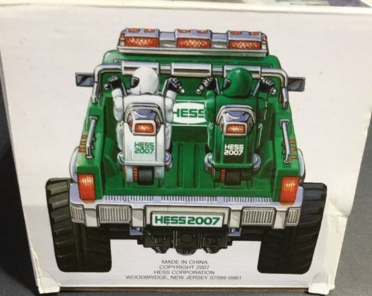 Hess Plastic Green Orange Yellow Hess Monster Truck With Motorcycles