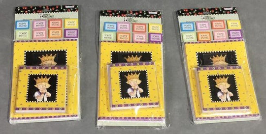 COLORBOK INC. Paper 3 Yellow and Purple Princess Invites Excellent