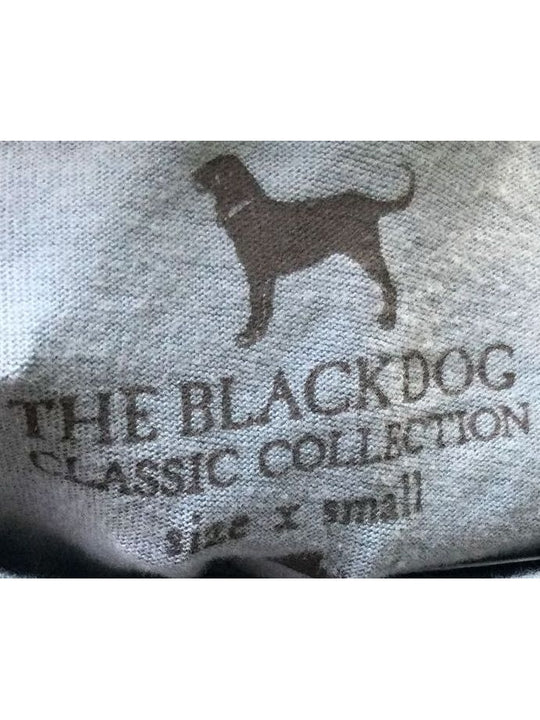 The Black Dog Blue and Black Dog Logo Women's Long Sleeve Size X Small