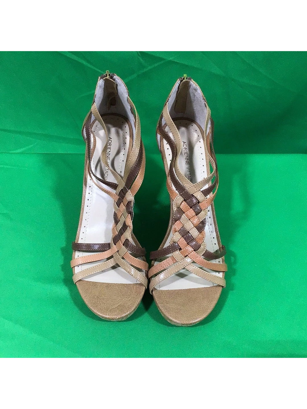 Adrienne Vittadini Carmen Women's Size 8 M Multi Color Wedge Shoes - In Box - The Kennedy Collective Thrift - 