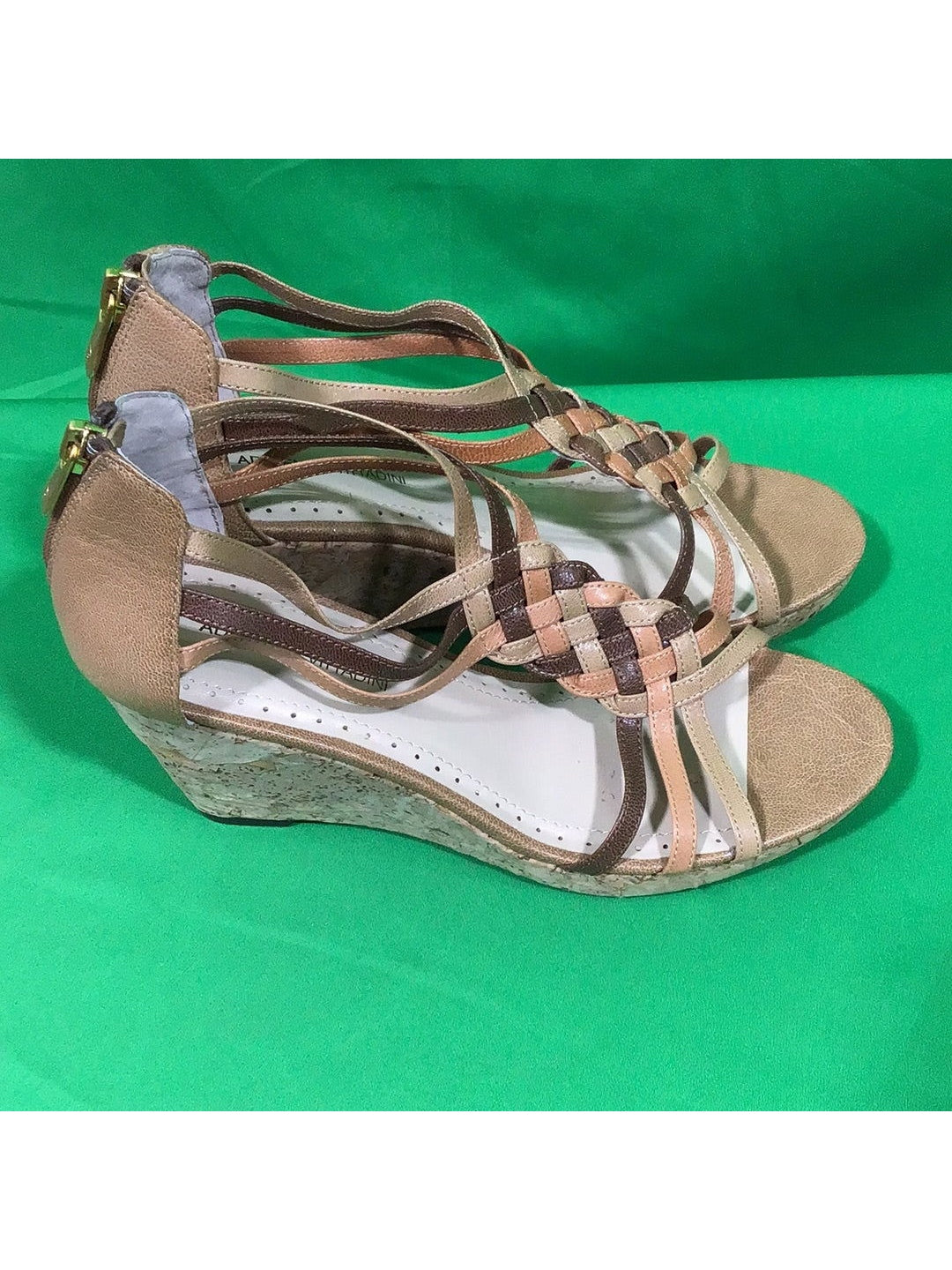 Adrienne Vittadini Carmen Women's Size 8 M Multi Color Wedge Shoes - In Box - The Kennedy Collective Thrift - 