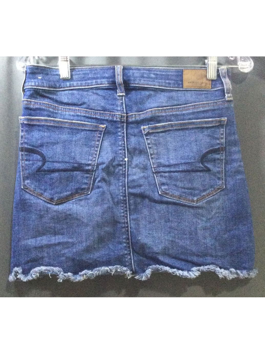 American Eagle Outfitters Blue with Ripped Bottom Hem Shorts - Size 4 - Ladies - The Kennedy Collective Thrift - 