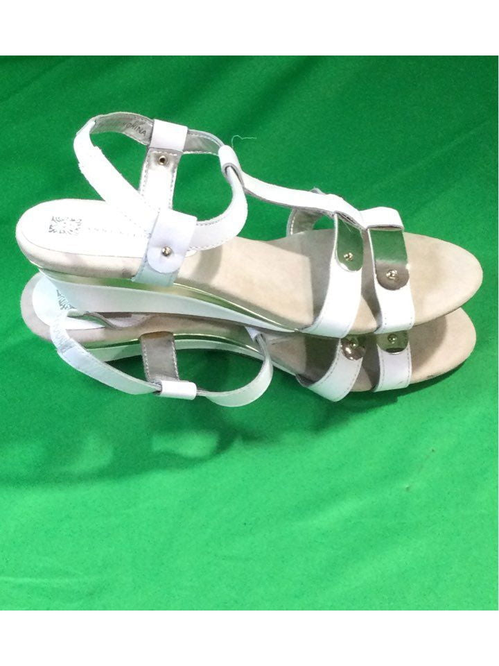 Anne Klein - IFlex White Solid Strappy Small Heels Women 6.5 - The Kennedy Collective Thrift - 