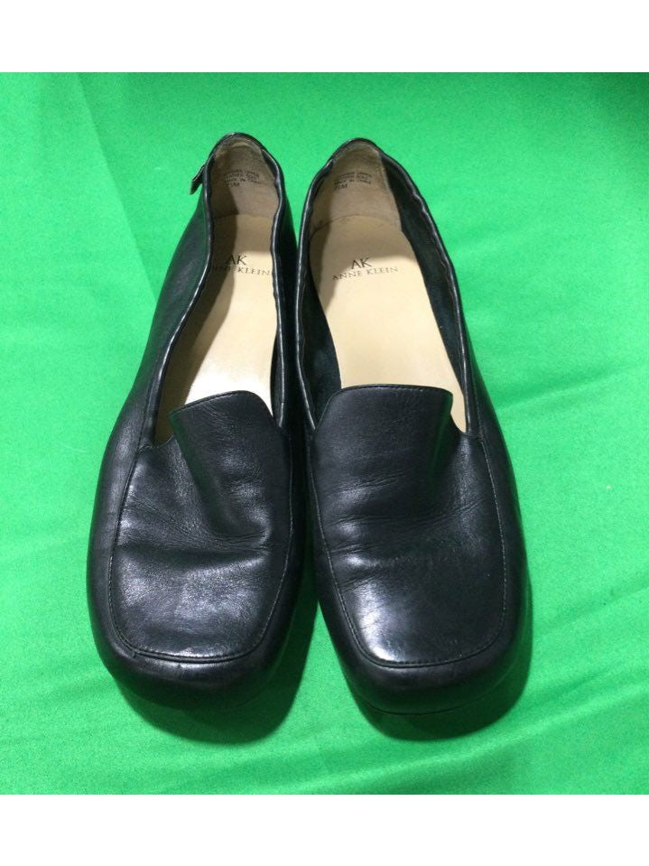 Anne Klein Black Loafer Flat Women 7.5 - The Kennedy Collective Thrift - 