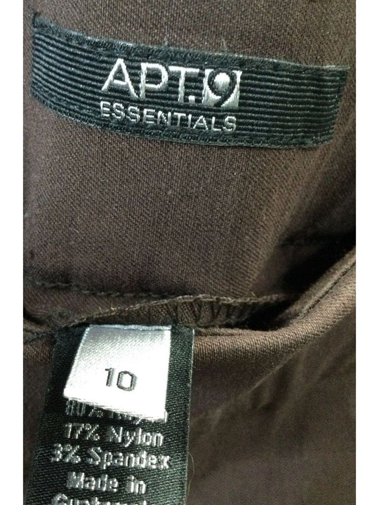 Apt. 9 Essentials Brown Pants - Size 10 - Ladies - The Kennedy Collective Thrift - 