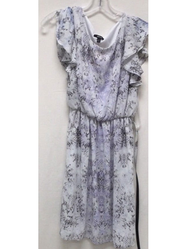 Apt. 9 Ladies Grey, White and Purple Dress - The Kennedy Collective Thrift - 