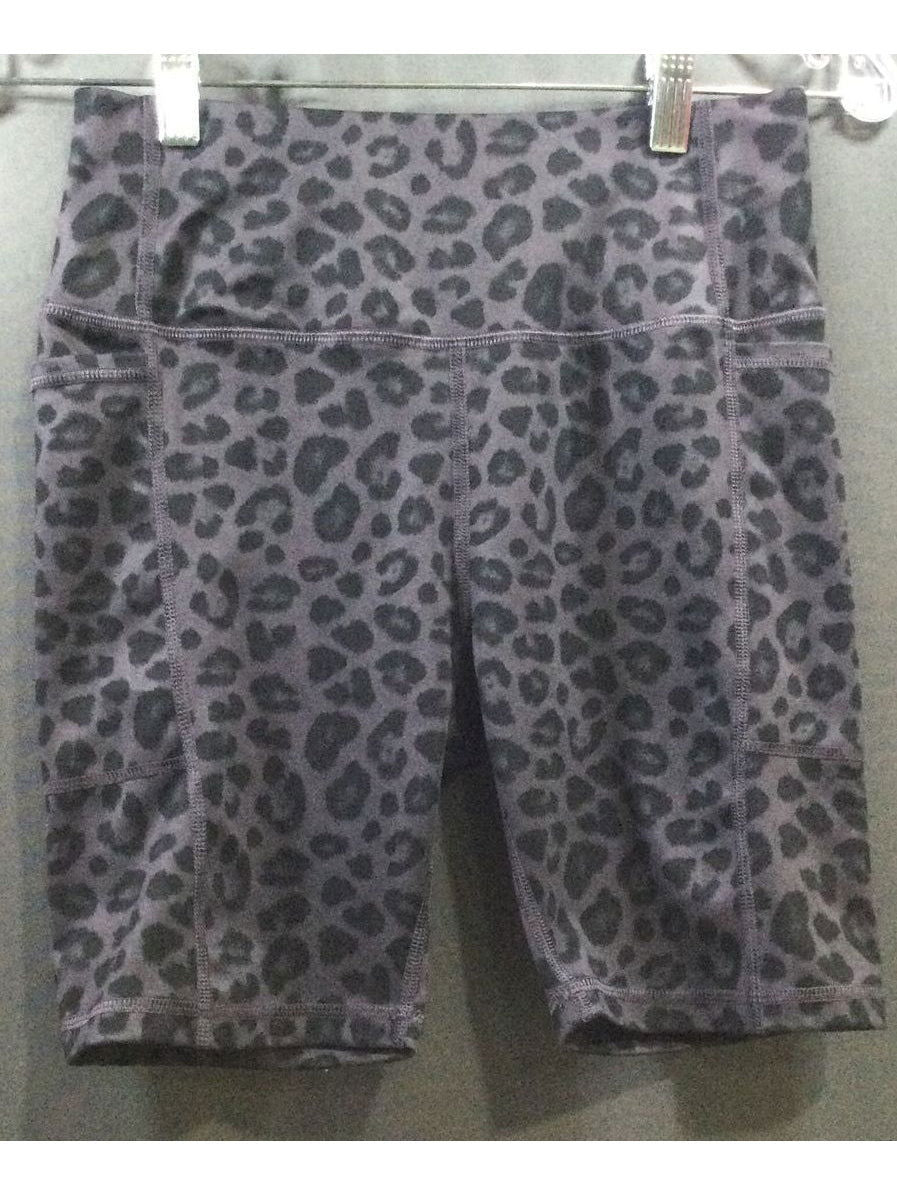 Athletic Works Black Cheetah Print Shorts - Size Small - Ladies - The Kennedy Collective Thrift - 