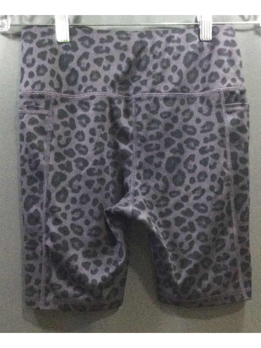 Athletic Works Black Cheetah Print Shorts - Size Small - Ladies - The Kennedy Collective Thrift - 