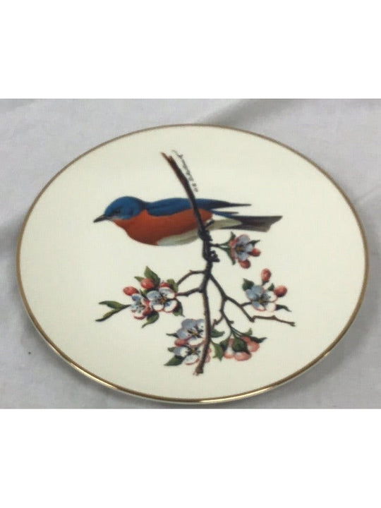 Avon Bluebird North American Songbird Plate - The Kennedy Collective Thrift - 