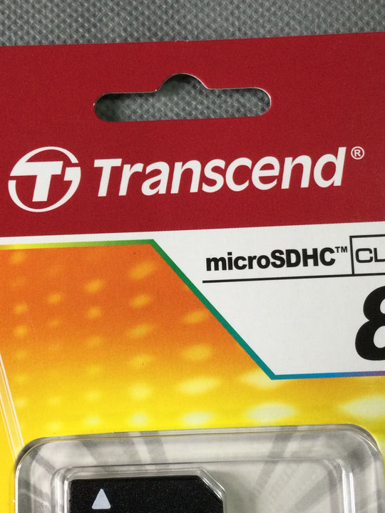 Transcend MicroSDHC Class 4 - 8 GB Computer Chip - New in sealed Paper Case