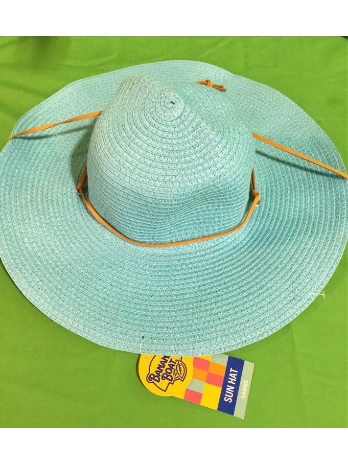 Banana Boat Blue 2.50 Unknown Material Hat - The Kennedy Collective Thrift - 