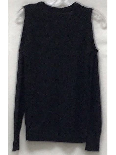 Banana Republic Black Cold Shoulder Sweater - The Kennedy Collective Thrift - 