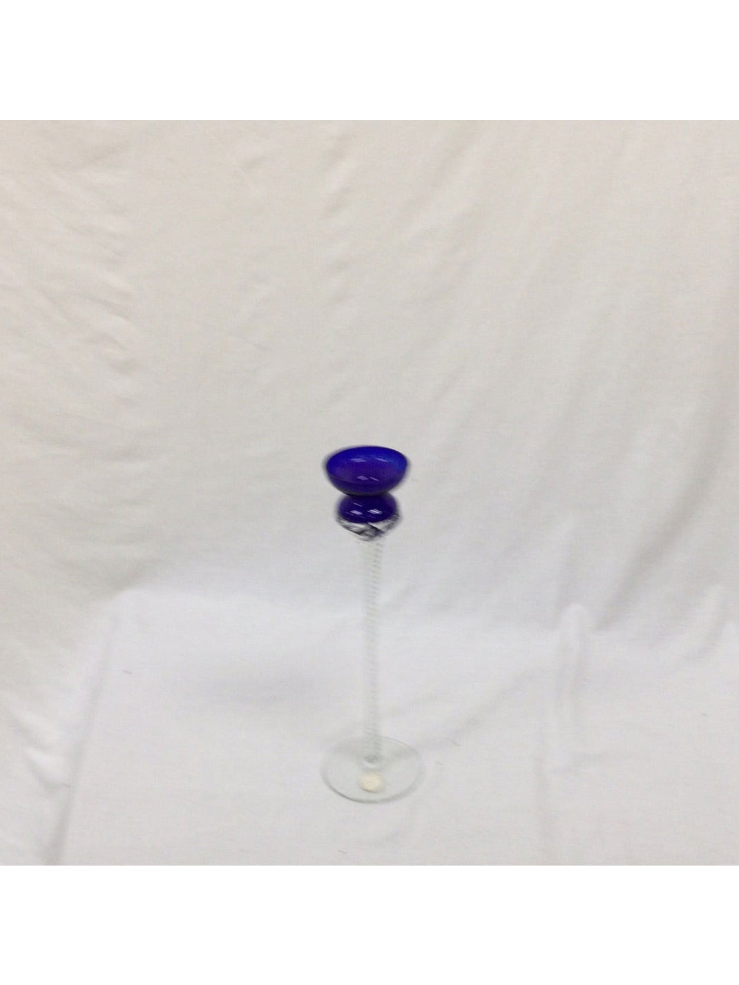 Crystal Clear Handcrafted Crystal Long Stem Goblet / Bud Vase - The Kennedy Collective Thrift - 