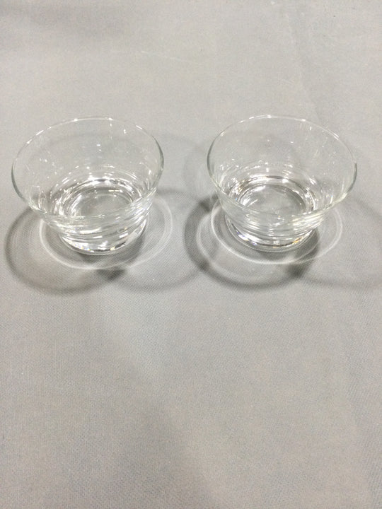 Crystal Serving Bowls With Glass Spoon