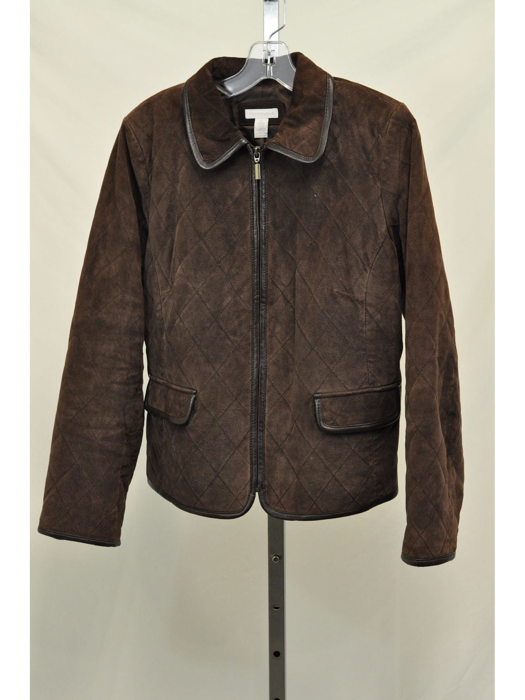 Charter Club Quilted Leather Jacket - Size M - The Kennedy Collective Thrift - 