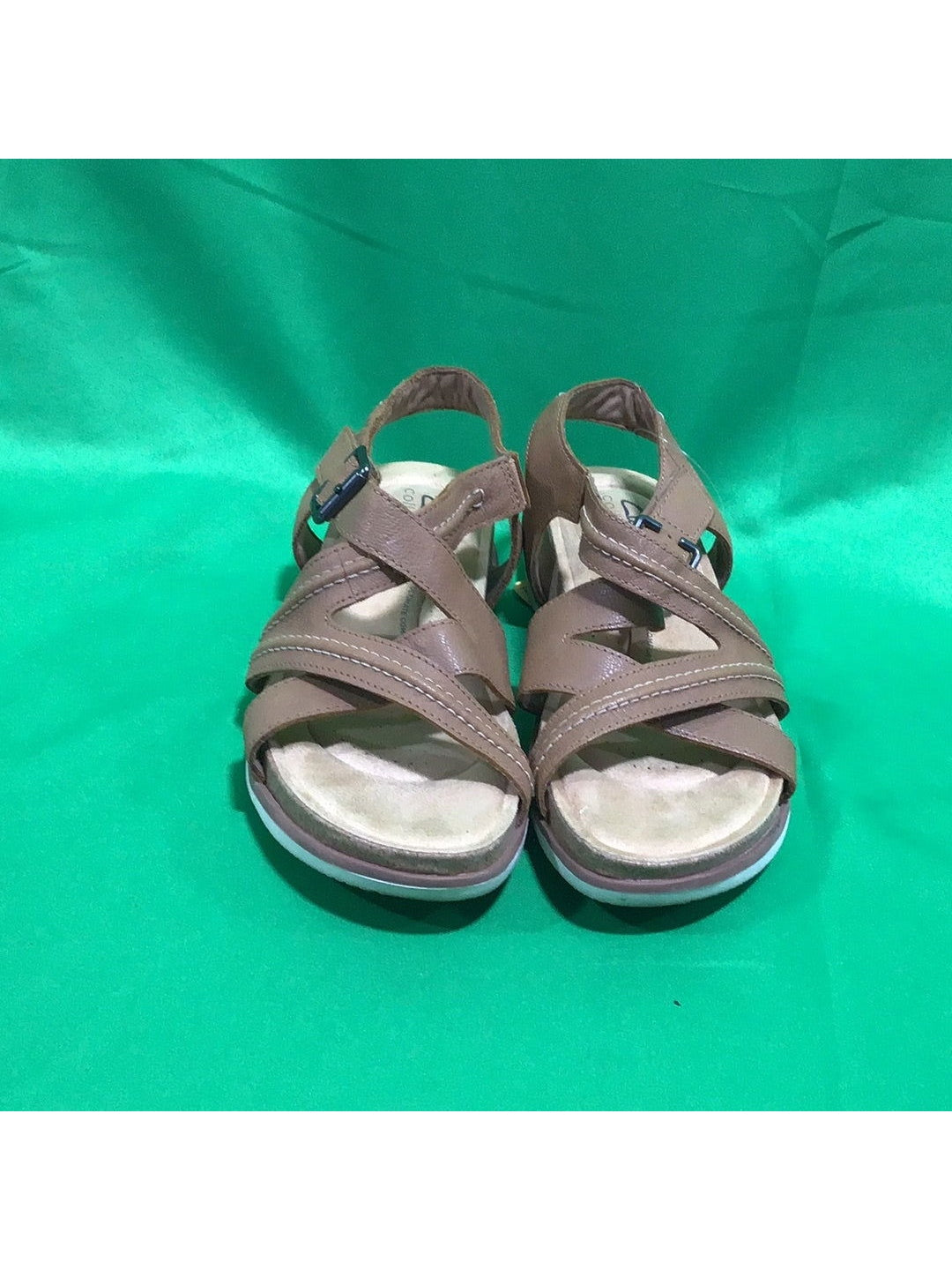 Clark Collection Women Tan Sandals Size 7 - The Kennedy Collective Thrift - 