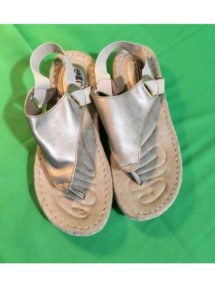 Cliffs by White Mountain Beige Sandal Sandal Women 8 - The Kennedy Collective Thrift - 