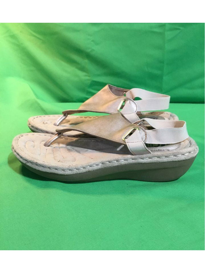 Cliffs by White Mountain Beige Sandal Sandal Women 8 - The Kennedy Collective Thrift - 