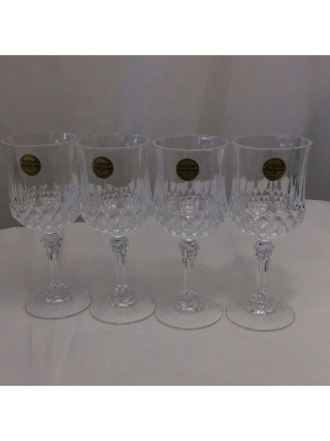 Collection LONGCHAMP cristal d’arques 6oz Goblet Glasses - The Kennedy Collective Thrift - 