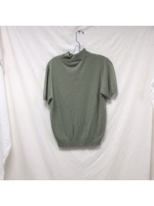 Croft & Barrow Women's The Classic Polo  light green Short Sleeve Shirt - The Kennedy Collective Thrift - 