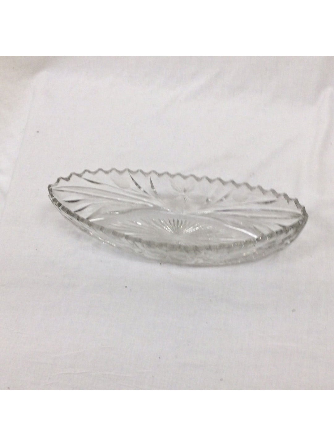 Crystal Candy Glass Ware Bowl - The Kennedy Collective Thrift - 