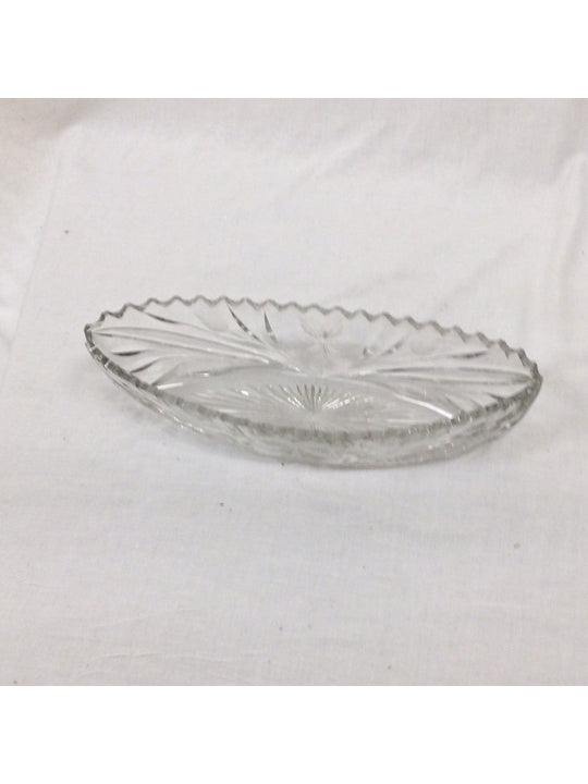 Crystal Candy Glass Ware Bowl - The Kennedy Collective Thrift - 