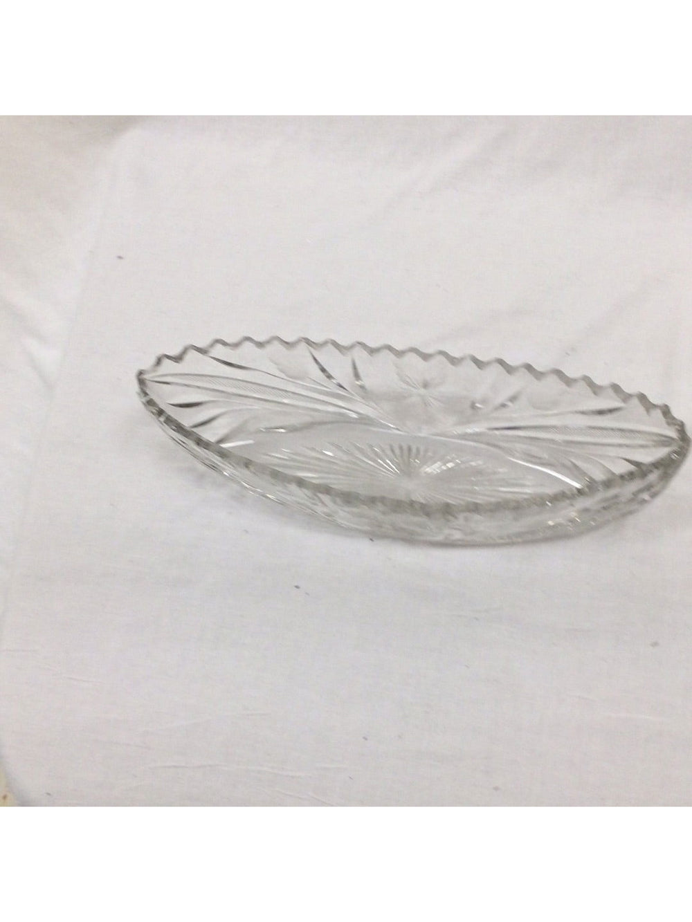 Crystal Candy Glass Ware Bowl - The Kennedy Collective Thrift - 
