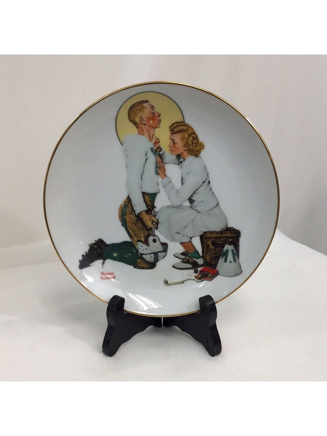 Danbury Mint - Norman Rockwell “Young Love” Collection, "The Letterman" - The Kennedy Collective Thrift - 