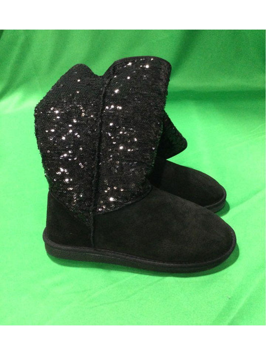 Diva Lounge Black Snow Boot Boot Women 6.5- In Box - The Kennedy Collective Thrift - 