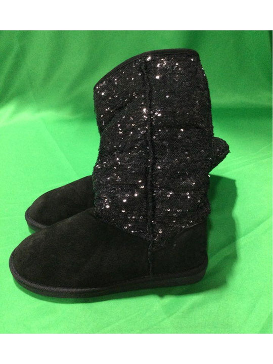 Diva Lounge Black Snow Boot Boot Women 6.5- In Box - The Kennedy Collective Thrift - 