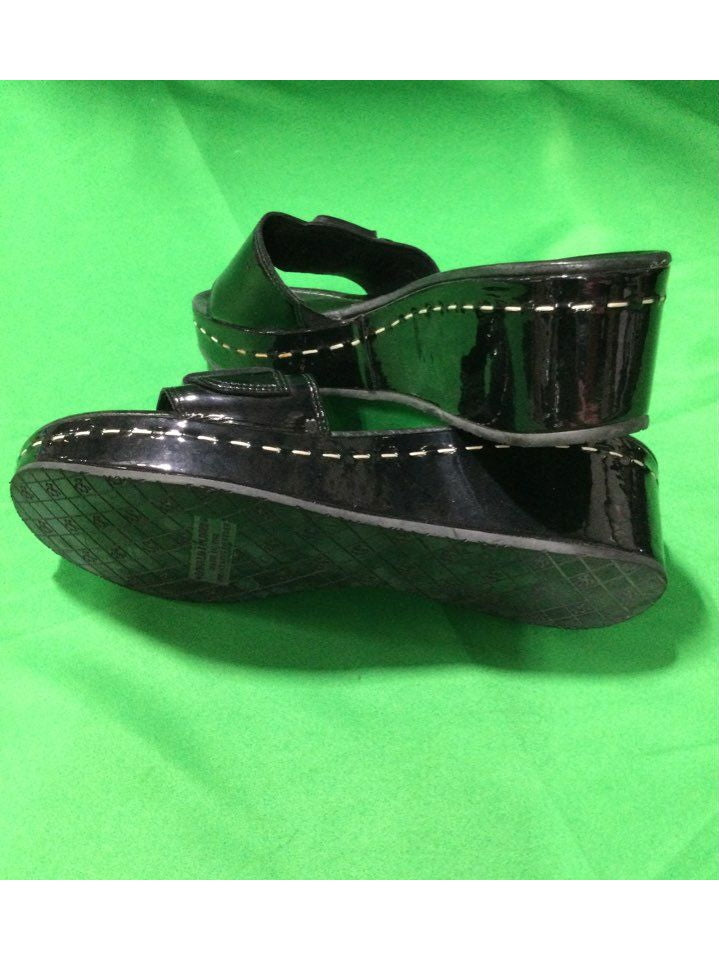 Donald J Pliner Black Wedges Casual Shoe Women 11 - The Kennedy Collective Thrift - 