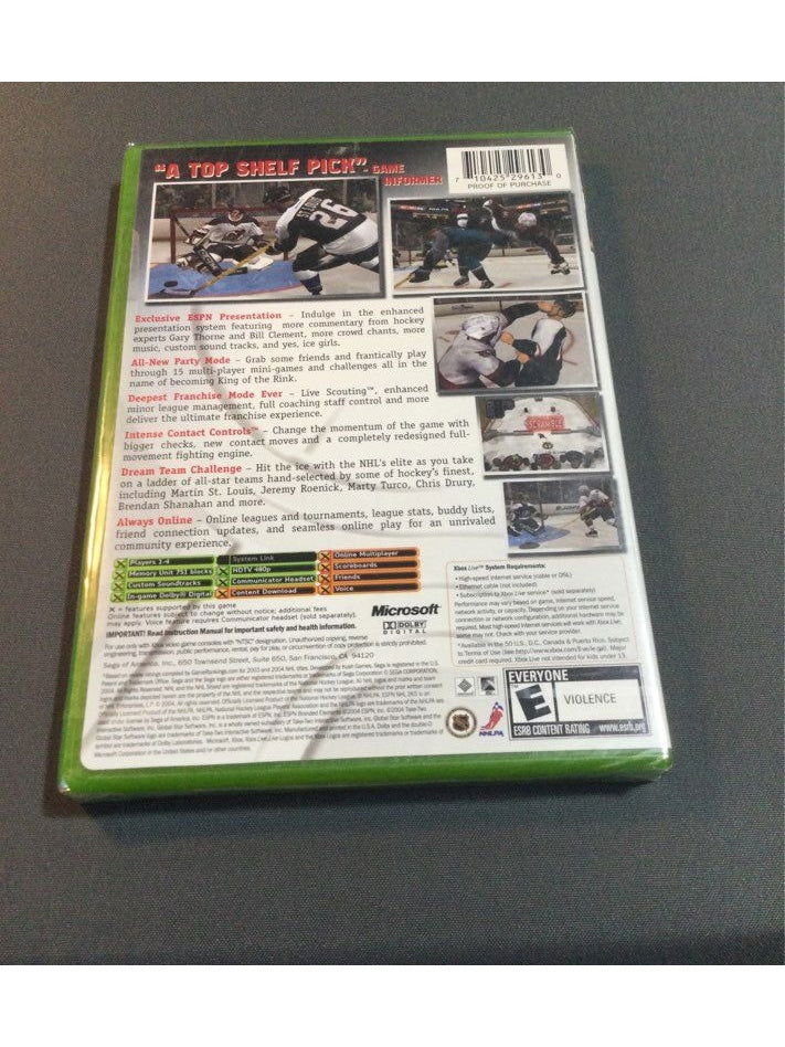 ESPN NHL 2K5 Xbox - The Kennedy Collective Thrift - 