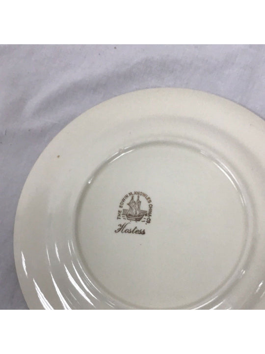 Edwin Knowles China Flowers Plate - The Kennedy Collective Thrift - 