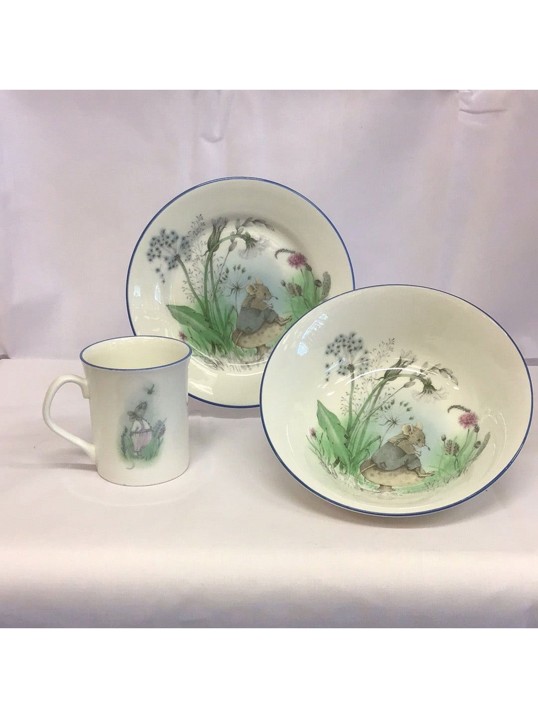 Elizabeth Mr Mouse Child’s 3pc Dinner Set - The Kennedy Collective Thrift - 