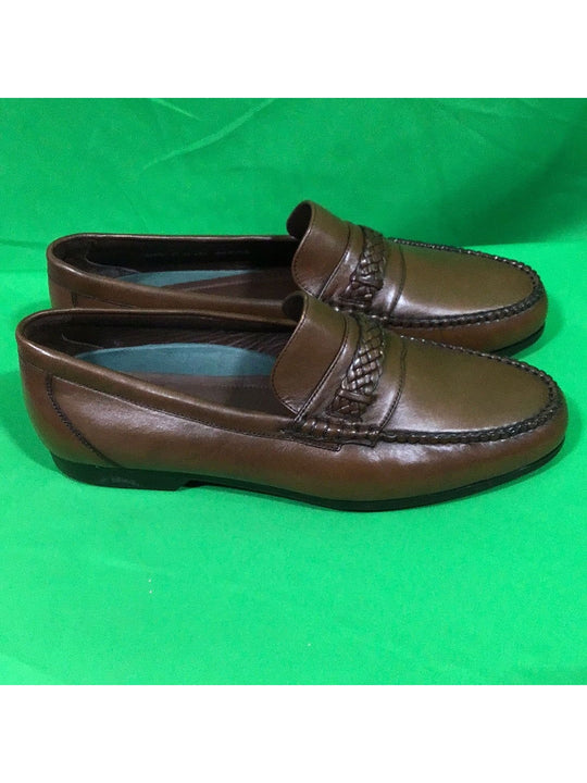 Florsheim Comfort Tech Men’s 11 D Brown Leather Slip On Loafers - In Box - The Kennedy Collective Thrift - 