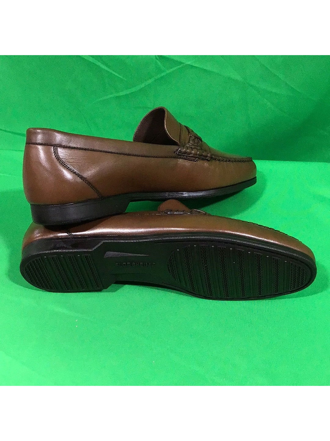 Florsheim Comfort Tech Men’s 11 D Brown Leather Slip On Loafers - In Box - The Kennedy Collective Thrift - 