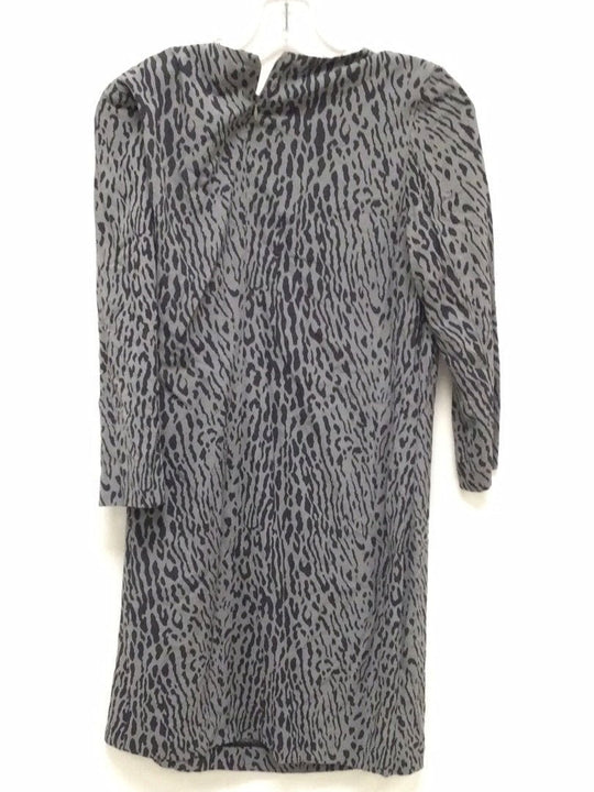 Gap Dark Grey Size 4 Cheetah Dress - The Kennedy Collective Thrift - 