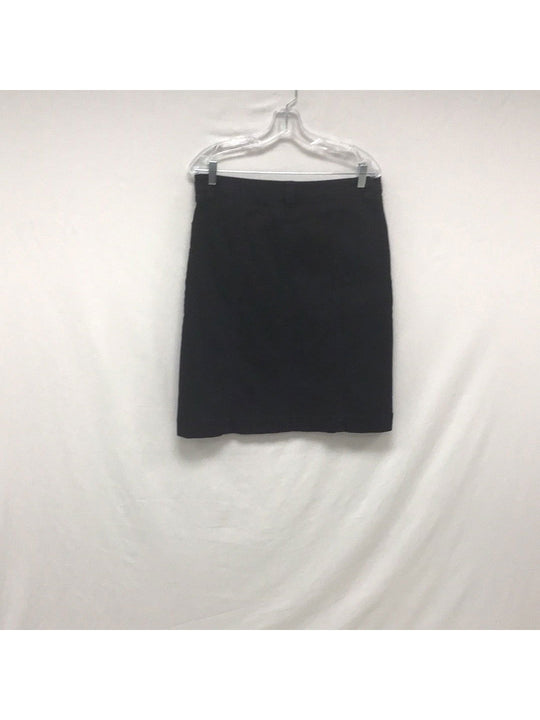 Women's Talbots Black & Blue w/Gold Accented Skirt 10 - The Kennedy Collective Thrift - 