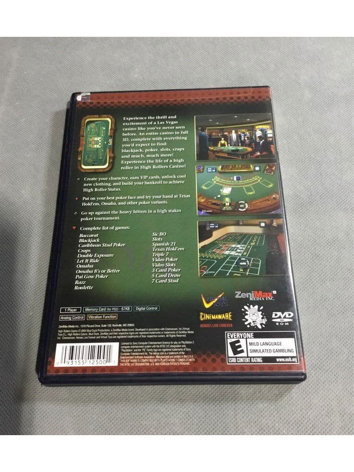 High Rollers Casino PlayStation 2 - The Kennedy Collective Thrift - 