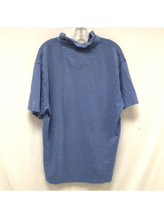 IZOD Men Blue X Large Short Sleeve Shirt - The Kennedy Collective Thrift - 