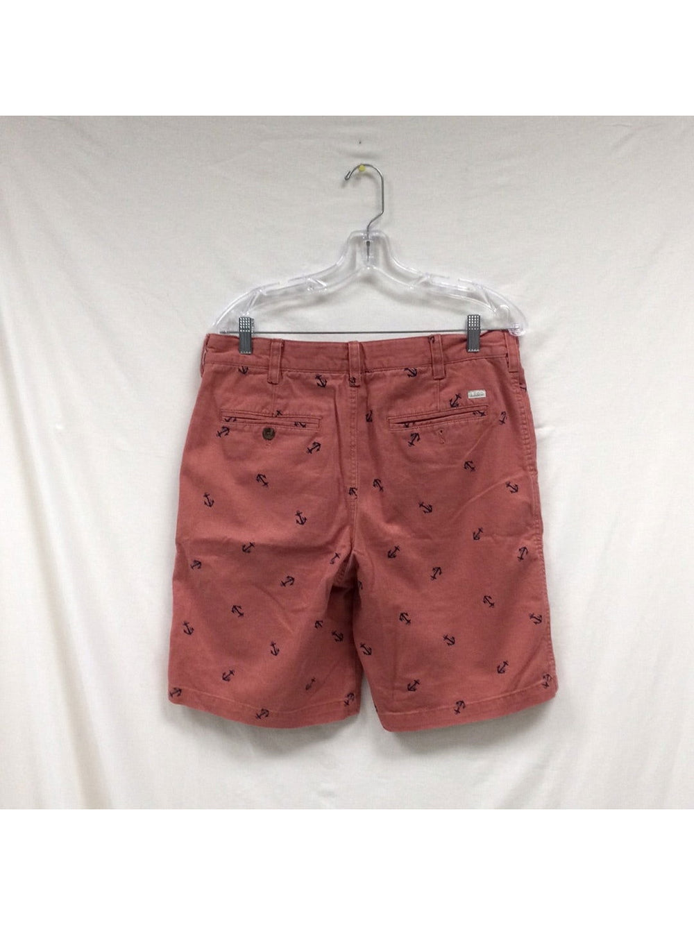 IZOD Men Salmon Pink Shorts With Anchors Size 33 - The Kennedy Collective Thrift - 