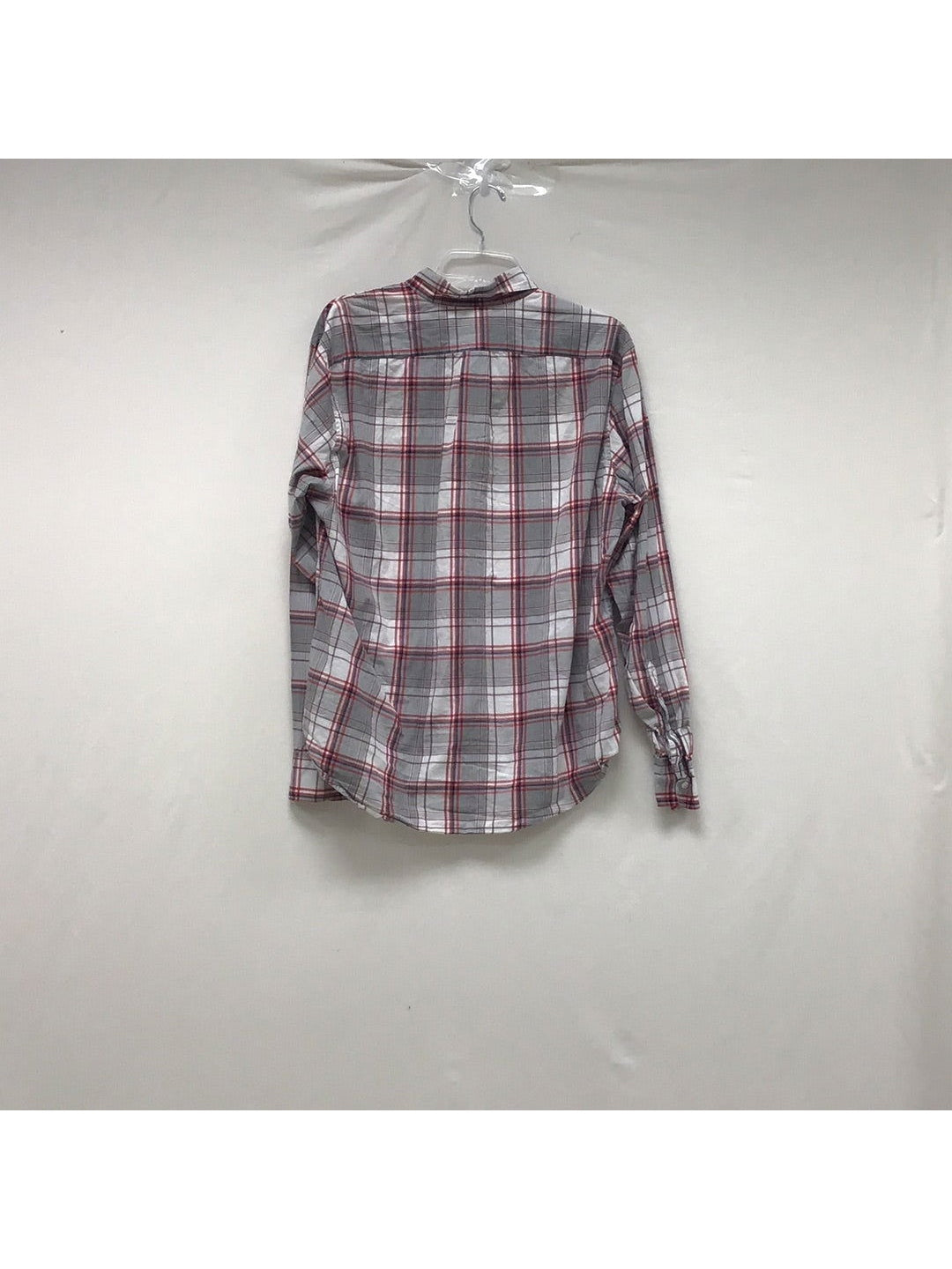 J. Crew Men's Red & Gray Flannel Shirt - The Kennedy Collective Thrift - 