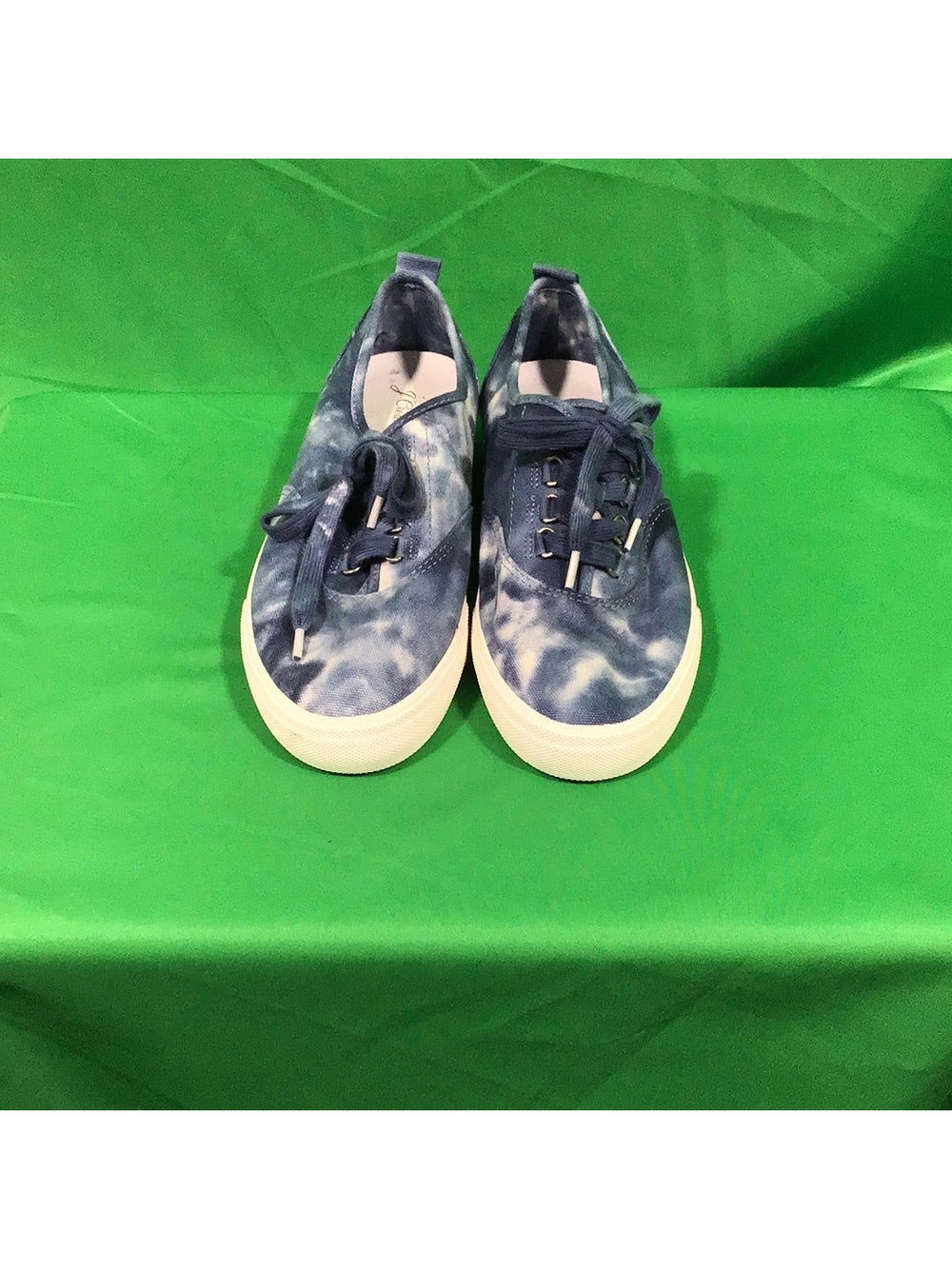 J Crew AO775 NIB Women’s Harbor Sneaker in Blue Tie-Dye - Size 8 - The Kennedy Collective Thrift - 