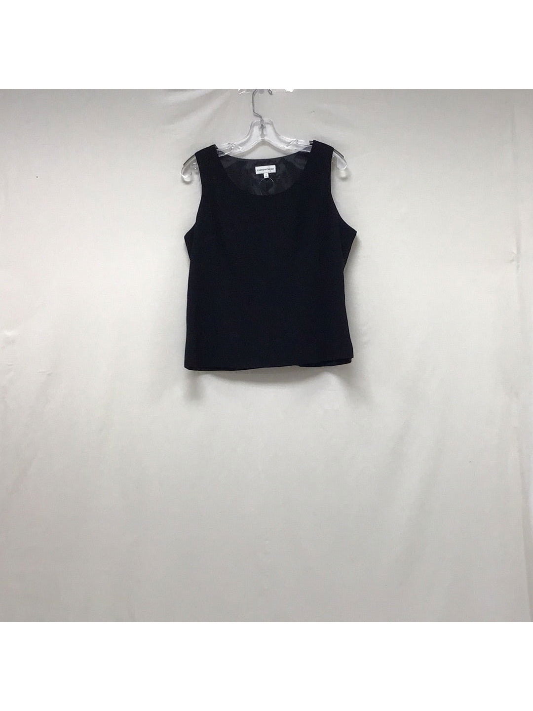 Jones New York Suit Women Black Sleeveless Top Size 12 - The Kennedy Collective Thrift - 