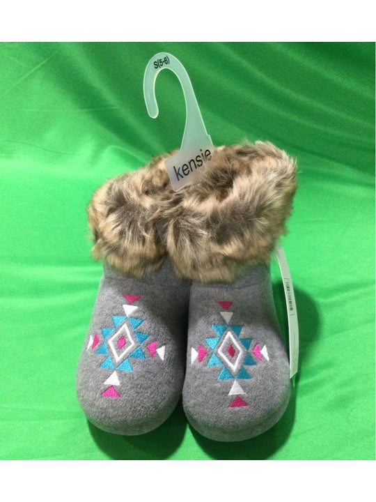 Kensie Turquoise Boot Slipper Women 5-6 - The Kennedy Collective Thrift - 