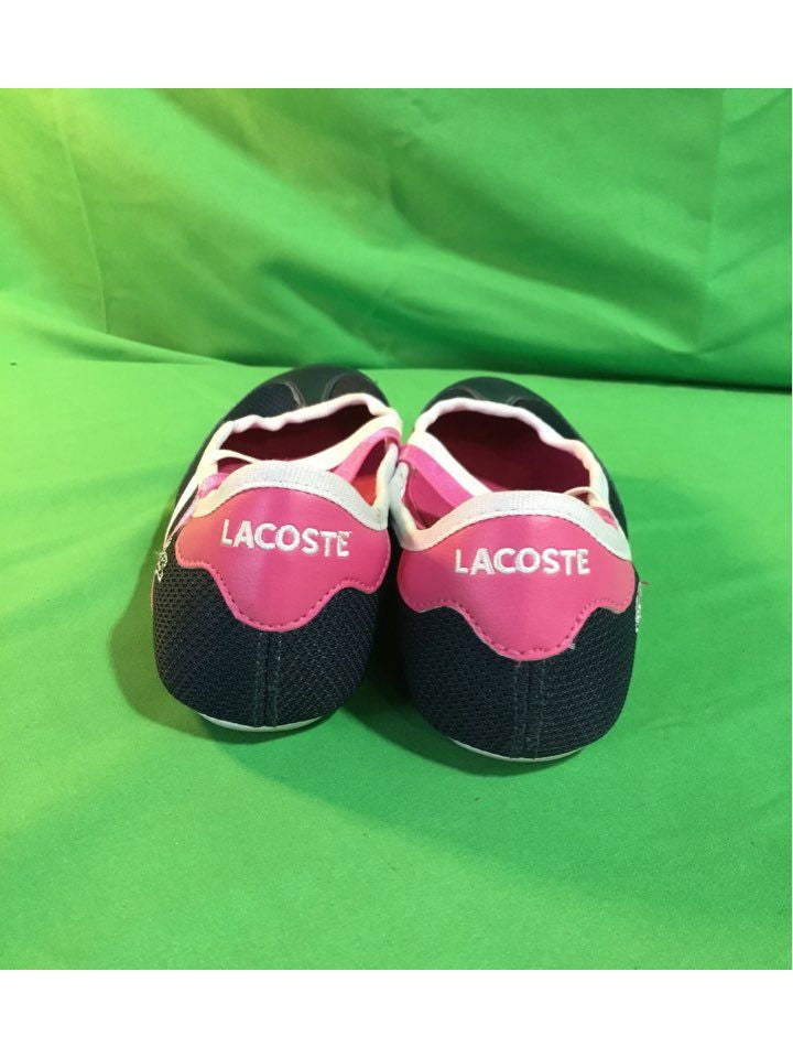 LACOSTE Blue Pink And White Flat Women 6 - The Kennedy Collective Thrift - 