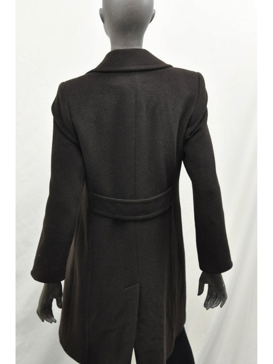 Larry Levine Brown Full Length Coat - Size 10 - The Kennedy Collective Thrift - 